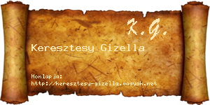 Keresztesy Gizella névjegykártya